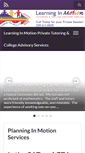 Mobile Screenshot of learninginmotiontutoring.com